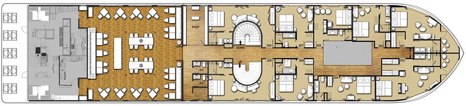 Deck plan — Strand Cruises