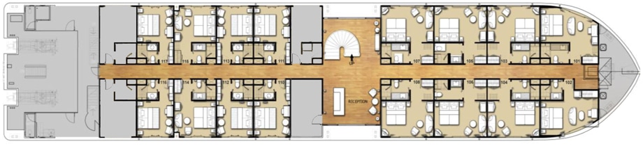 Deck plan — Strand Cruises