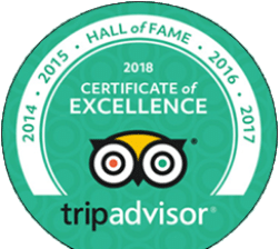 TripAdvisor Certificate of Excellence Hall of Fame, 2014 to 2018